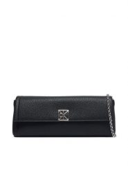 Calvin Klein Torebka Emblem Hw Pebble Clutch LV04F3740G Czarny. Czarne torebki wieczorowe damskie Calvin Klein, bez wzorów, ze skóry, bez dodatków. Za 489.99 zł.
