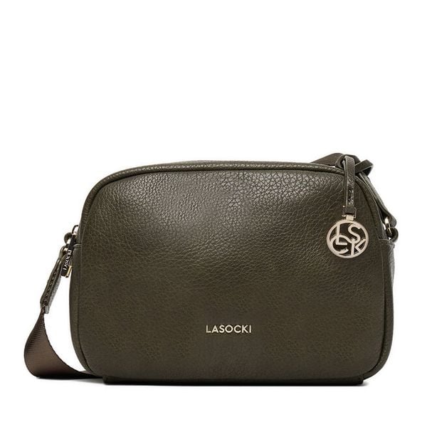 Torebka Lasocki. Zielone listonoszki damskie Lasocki, bez wzorów, bez dodatków. Za 169.99 zł.