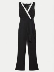 DKNY Kombinezon DD4B201A Czarny Regular Fit. Czarne sukienki damskie DKNY, bez wzorów, z syntetyku, bez ramiączek. Za 309.99 zł.