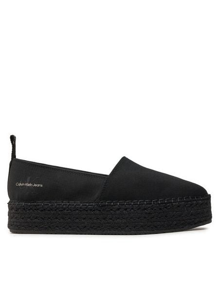 Calvin Klein Jeans Espadryle Platform Espadrille Mix Ml Mtl YW0YW01622 Czarny. Czarne espadryle damskie Calvin Klein Jeans, bez wzorów, z jeansu, bez obcasa. Za 289.99 zł.