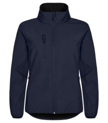 Clique Klasyczna Kurtka Softshell Damska - 3-warstwowa, poliester z recyklingu. Niebieskie kurtki sportowe damskie CLIQUE, m, bez wzorów, z poliesteru, bez kaptura. Za 263.55 zł.