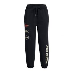 Spodnie treningowe damskie Under Armour Project Rock HWT Pnt. Czarne obuwie sportowe damskie Under Armour, bez zapięcia, na fitness i siłownię. Za 309.99 zł.