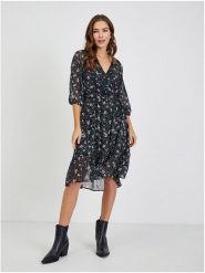 Orsay Sukienka w kolorze czarno-morsko-jasnoróżowym rozmiar: 36. Czarne sukienki damskie Orsay, bez wzorów, z tkaniny, bez ramiączek. Za 87.40 zł.