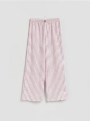 Piżamowe spodnie - lawendowy. Fioletowe piżamy damskie Reserved, bez wzorów, z bawełny, bez ramiączek. Za 59.99 zł.