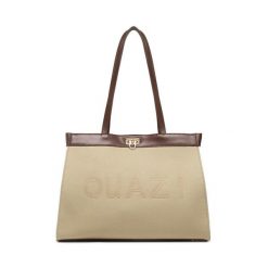 Torebka QUAZI. Brązowe torebki klasyczne damskie QUAZI, bez dodatków. Za 299.99 zł.