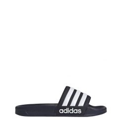 Klapki basenowe Adilette Shower Slides. Białe klapki damskie Adidas, bez wzorów, bez obcasa, bez zapięcia. Za 119.00 zł.