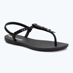 Sandały damskie Ipanema Class Charmi. Czarne sandały damskie Ipanema, bez wzorów, z materiału, bez obcasa, bez zapięcia. Za 119.99 zł.