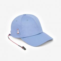 Czapka z daszkiem żeglarska Decathlon 100. Niebieskie czapki z daszkiem damskie Decathlon, bez wzorów, z bawełny. Za 39.99 zł.