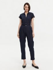 ACCESS FASHION Kombinezon 53-5511-128 Granatowy Regular Fit. Niebieskie sukienki damskie ACCESS FASHION, bez wzorów, z lyocellu, bez ramiączek. Za 499.99 zł.