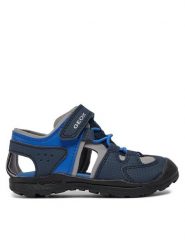 Geox Sandały J Vaniett Boy J455XA 015CE C4226 M Granatowy. Niebieskie sandały chłopięce Geox, ze skóry, bez zapięcia. Za 149.99 zł.