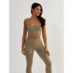 Stanik Fitness BeShaped Gym Queen Bezszwowy. Niebieskie biustonosze BESHAPED, bez wzorów, z nylonu. W wyprzedaży za 152.15 zł.