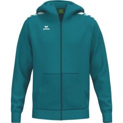 Kurtka z kapturem Erima Cmpt Wings Blue Junior. Niebieskie kurtki damskie 575 FACTORY, m, bez wzorów, z materiału, z kapturem. Za 313.99 zł.
