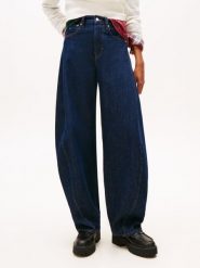 Tommy Jeans Dżinsy - Ella Mid Barrel Kobiety Bawełna niebieski jednolity, 29-30. Niebieskie jeansy damskie Tommy Jeans. Za 409.95 zł.