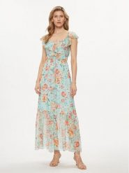 Guess Sukienka codzienna Elide W4GK37 WE550 Kolorowy Regular Fit. Sukienki damskie Guess, z aplikacjami, z wiskozy, bez ramiączek. Za 539.99 zł.