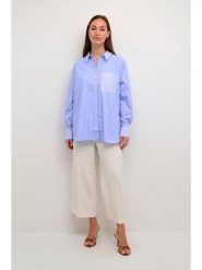 CULTURE Koszula w kolorze niebieskim rozmiar: XL. Niebieskie koszule damskie Culture, xl, bez wzorów, bez kołnierzyka, bez ramiączek. Za 105.38 zł.