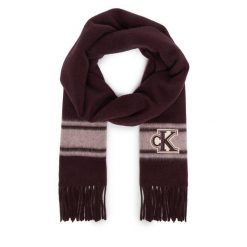 Szalik Calvin Klein. Czerwone szaliki damskie Calvin Klein, bez wzorów. Za 329.99 zł.