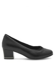 Go Soft Czółenka RST-FLEX-01 Czarny. Czarne czółenka damskie GO SOFT, bez wzorów, ze skóry, bez obcasa. Za 199.99 zł.