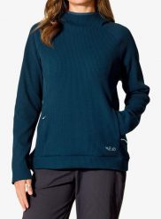 Bluza z kapturem damska Rab Hepton Pullover Hoody. Niebieskie bluzy damskie RAB, s, bez wzorów, z materiału, z kapturem. Za 483.99 zł.