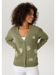 Aniston Kardigan w kolorze khaki rozmiar: 48. Brązowe kardigany damskie Aniston, bez wzorów, z bawełny. Za 173.99 zł.