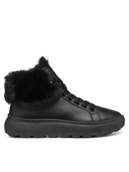 Geox Sneakersy D Spherica Ec4.1 D46TCA 085BH C9999 Czarny. Czarne obuwie sportowe damskie Geox, z materiału, bez zapięcia. W wyprzedaży za 339.99 zł.
