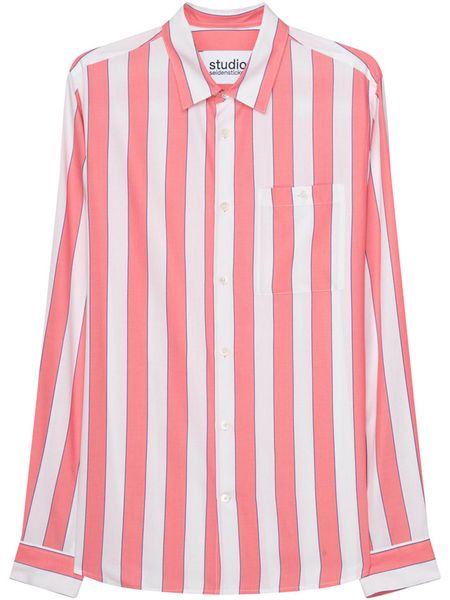 Seidensticker Koszula w kolorze jasnoróżowo-białym rozmiar: L. Białe koszule damskie Seidensticker, l, bez wzorów, z wiskozy, bez kołnierzyka, bez ramiączek. Za 114.44 zł.