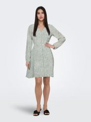 ONLY Sukienka w kolorze miętowo-białym rozmiar: S. Białe sukienki damskie Only, bez wzorów, z wiskozy, bez ramiączek. Za 88.23 zł.