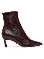 Steve Madden Botki Lulah 11003282 Bordowy. Czerwone botki damskie Steve Madden, ze skóry, bez obcasa, na szpilce, bez zapięcia. Za 639.99 zł.