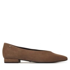 Baleriny Tamaris. Brązowe balerinki damskie Tamaris, bez wzorów. Za 324.99 zł.