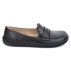 Olivier Barefoot Eleganckie Damskie minimalistyczne mokasyny skórzane 1280 czarne lico. Czarne mokasyny damskie z materiału, bez obcasa. Za 484.00 zł.