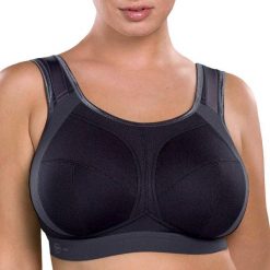 Stanik do biegania extreme control plus z wysoki poziomem podtrzymywania. Czarne obuwie sportowe damskie ANITA ACTIVE, z elastanu, bez zapięcia, do biegania. Za 476.00 zł.