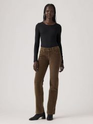 Levi's Spodnie w kolorze brązowym rozmiar: W28/L34. Brązowe spodnie materiałowe damskie Levi's, z aplikacjami, z materiału. Za 139.87 zł.
