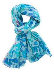 Overbeck and Friends Chusta "Viola" w kolorze niebieskim - 180 x 110 cm rozmiar: onesize. Niebieskie chusty damskie Overbeck and Friends, bez wzorów, z bawełny. Za 86.99 zł.