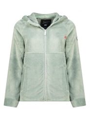 Geographical Norway Kurtka polarowa "Ulotta" w kolorze jasnozielonym rozmiar: M. Zielone kurtki damskie Geographical Norway, m, bez wzorów, z polaru, bez kaptura. Za 165.31 zł.