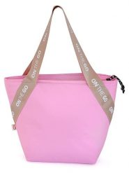 IRIS Barcelona Torba termiczna w kolorze jasnoróżowym na lunch - 33,5 x 24 x 14 cm rozmiar: onesize. Różowe torby sportowe IRIS Barcelona, bez wzorów, z materiału. Za 79.03 zł.
