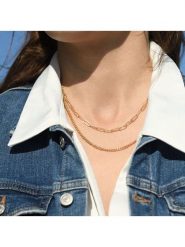 MOODE Naszyjnik "Silvia" - dł. 42 cm rozmiar: onesize. Żółte naszyjniki damskie MOODE, ze stali. Za 100.99 zł.