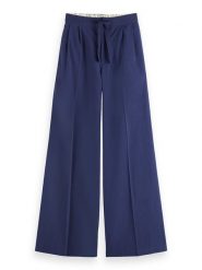 Scotch & Soda Spodnie w kolorze niebieskim rozmiar: L/L32. Niebieskie spodnie materiałowe damskie Scotch & Soda, bez wzorów, z bawełny. Za 219.08 zł.