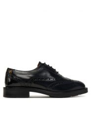 Tommy Hilfiger Oxfordy Brogue FW0FW08818 Czarny. Czarne półbuty damskie Tommy Hilfiger, bez wzorów, ze skóry, bez obcasa, bez zapięcia. Za 639.99 zł.