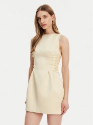 Elisabetta Franchi Sukienka koktajlowa AB-772-51E2-DC7 Żółty Slim Fit. Żółte sukienki damskie Elisabetta Franchi, bez wzorów, z syntetyku, wizytowe, bez ramiączek. Za 1,859.00 zł.
