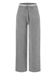 More & More Spodnie w kolorze szarym rozmiar: 44. Szare spodnie materiałowe damskie More & More, bez wzorów, z materiału. Za 201.08 zł.