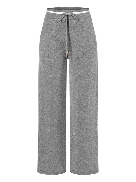 More & More Spodnie w kolorze szarym rozmiar: 36. Szare spodnie materiałowe damskie More & More, bez wzorów, z materiału. Za 204.96 zł.