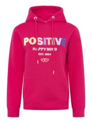 Zwillingsherz Bluza "Positive" w kolorze różowym rozmiar: S. Różowe bluzy damskie Zwillingsherz, s, bez wzorów, z kapturem. Za 175.67 zł.
