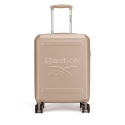 Walizka kabinowa Reebok. Brązowe walizki Reebok, bez wzorów. Za 249.99 zł.