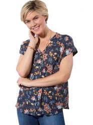 WITT WEIDEN Bluzka w kolorze granatowym rozmiar: 40. Niebieskie bluzki damskie WITT WEIDEN, bez wzorów, z wiskozy, bez kołnierzyka, bez ramiączek. Za 57.20 zł.