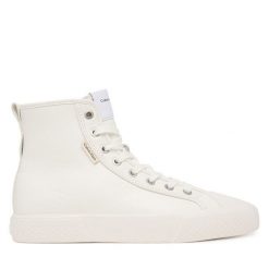 Trampki Calvin Klein. Białe trampki damskie Calvin Klein, bez wzorów, bez zapięcia. Za 409.99 zł.