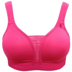 Biustonosz sportowy Odlo Padded High Sports. Czerwone biustonosze sportowe damskie ODLO, bez wzorów, z elastanu. Za 132.00 zł.