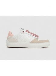 Pepe Jeans FOOTWEAR Skórzane sneakersy "Camden Seal" w kolorze biało-beżowym rozmiar: 36. Białe obuwie sportowe damskie Pepe Jeans FOOTWEAR, z jeansu, bez zapięcia. Za 145.26 zł.