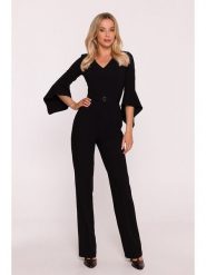 Stylove Kombinezon w kolorze czarnym rozmiar: XL. Czarne kombinezony damskie Stylove, xl, bez wzorów, z tkaniny, bez kołnierzyka, bez ramiączek. Za 269.99 zł.