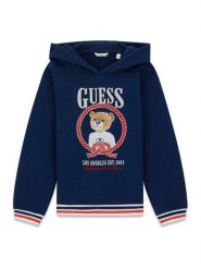 Guess Bluza J6RQ05 KAD74 Biały Regular Fit. Białe bluzy dziewczęce Guess, z aplikacjami, z bawełny, bez ramiączek, bez kaptura. Za 239.99 zł.