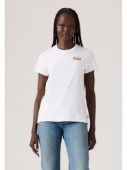 Levi's Koszulka w kolorze białym rozmiar: W29/L32. Białe bluzki damskie Levi's, l, bez wzorów, bez kołnierzyka, bez ramiączek. Za 217.99 zł.