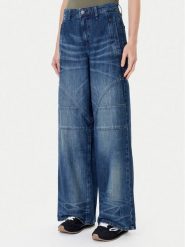 Guess Jeansy W5YA2F D5R0D Niebieski Baggy Fit. Niebieskie jeansy damskie Guess. Za 439.99 zł.